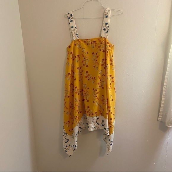 Zara Floral Handkerchief Hem Dress - Picture 2 of 14